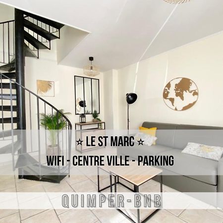 Le St Marc - Theatre De Cornouaille - Wifi - Parking Prive - Entree Autonome Apartment Quimper Luaran gambar